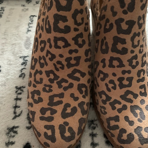 Tom’s kallie Ortholite comfort foam ankle boots Leopard print suede size 7.5 NEW - Picture 6 of 16